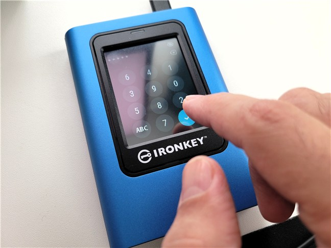 Entering the PIN code