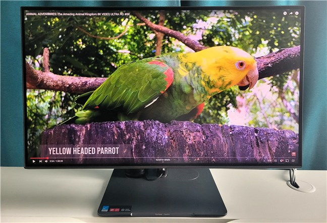 The colors are accurate although not as punchy as those of an OLED display