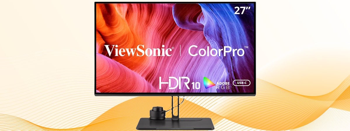 ViewSonic VP2786-4K review: Sharp image, easy calibration, wobbly stand