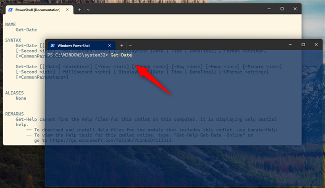 Using a transparent PowerShell profile together with matte profile