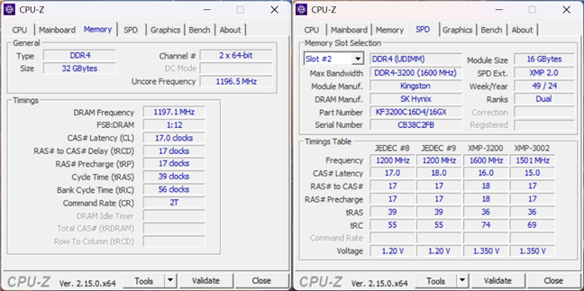 ZMEU DDR4 memory specifications
