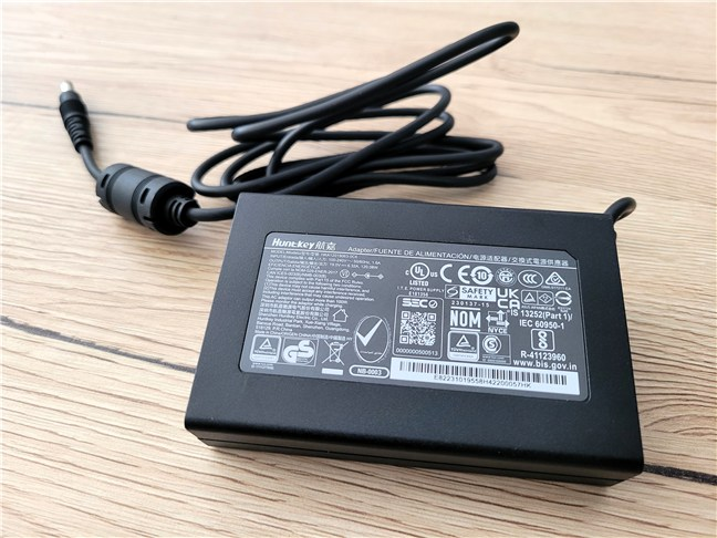 The power brick is fairly large and heavy