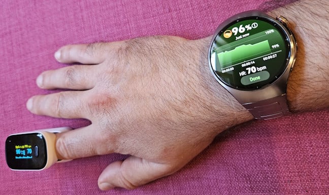 HUAWEI WATCH 5 was almost as good as a certified pulse oximeter