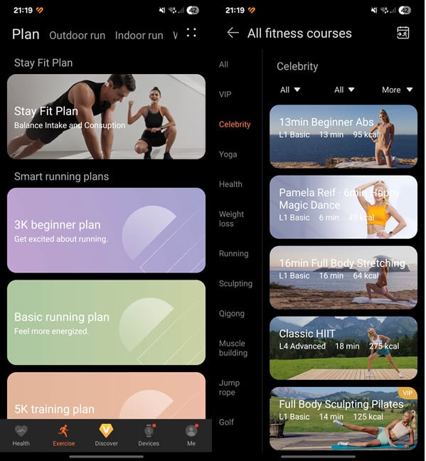 HUAWEI Health+ unlocks many courses, guided meditations, breathing exercises, and more