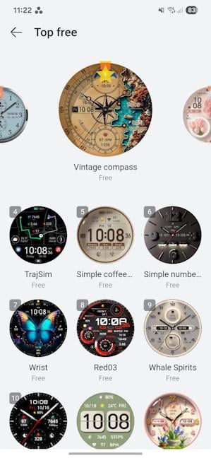 You get plenty of watch faces for the HUAWEI WATCH 5