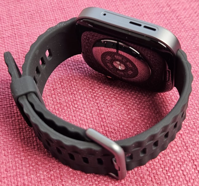 The bezel is made from titanium