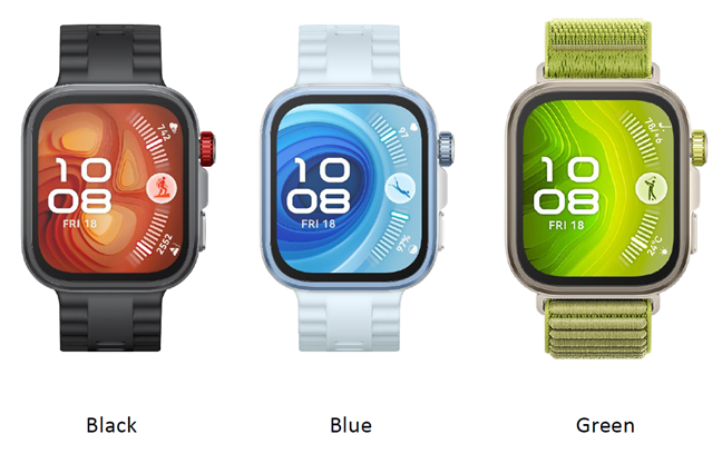 The color options available for HUAWEI WATCH FIT 4 Pro