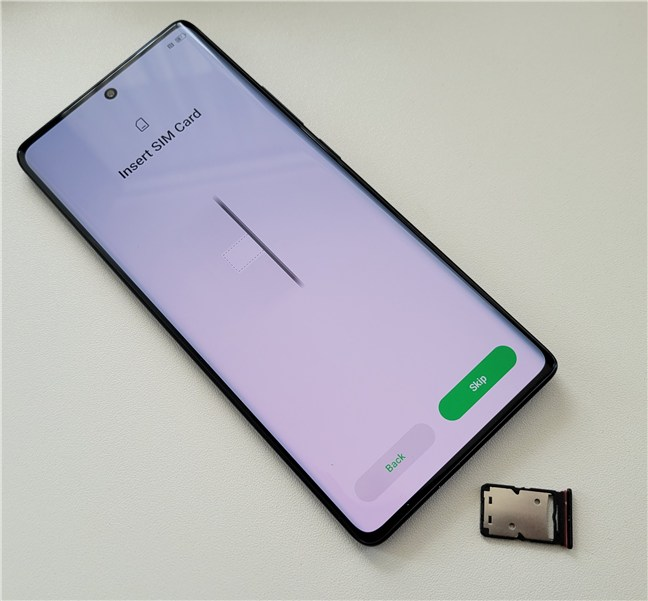 This phone supports two SIMs and one microSD card simultaneously