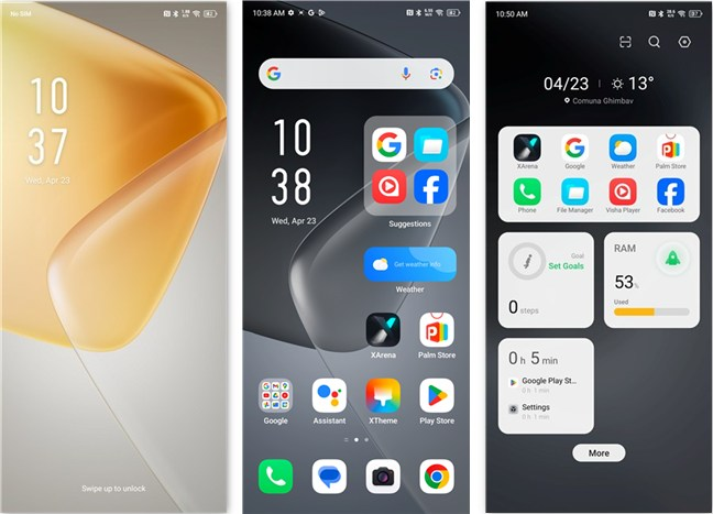 Infinix phones use XOS, a heavily modified Android version
