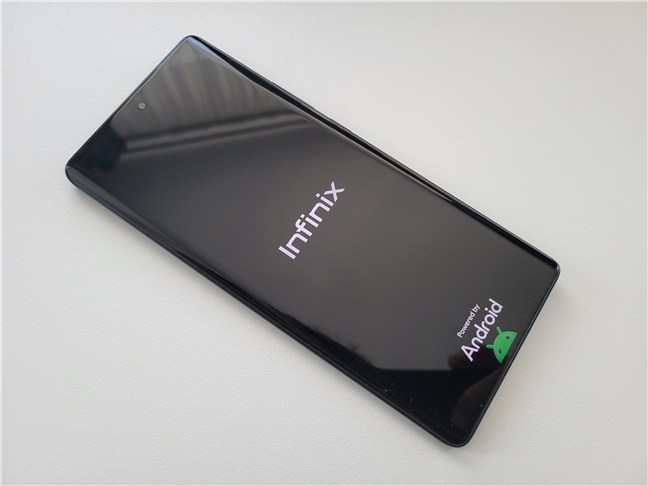 The smartphone is thin and stylish