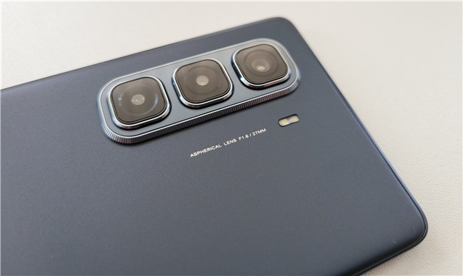 On the rear, one of the cameras seems to be fake