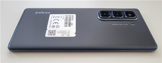 The body of the smartphone is solid