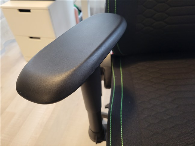 The armrests can swivel and also move up and down