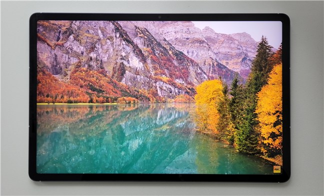 The color reproduction is good, but not OLED-level