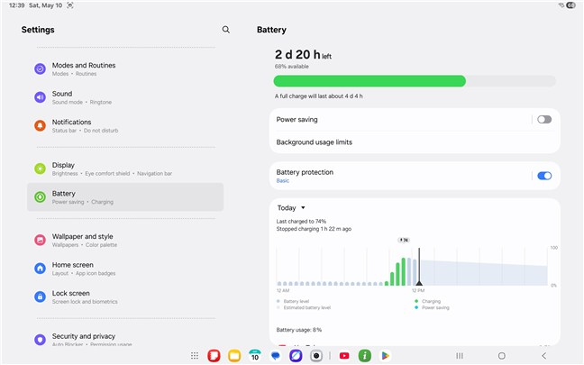 You get a large battery on the Samsung Galaxy Tab S10 FE+