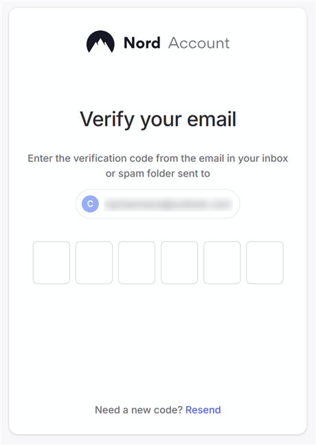 Verify your email