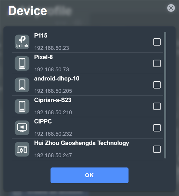 Select the devices you want to connect to NordVPN