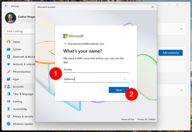 What's the name of your child?