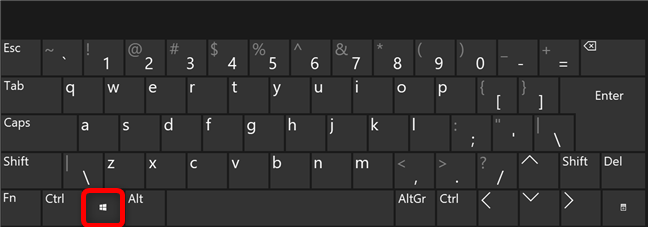 Open the Windows 11 Start Menu with the Windows key