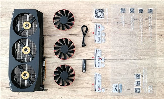 Inside the box, the GPU is kept separate from the fans