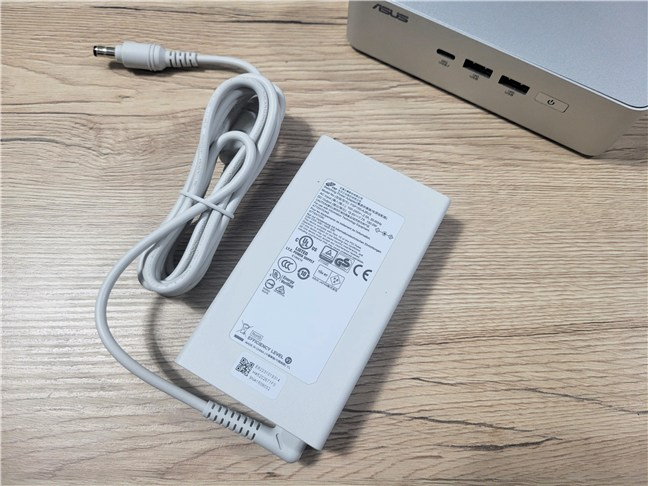 The power brick is relatively large and heavy