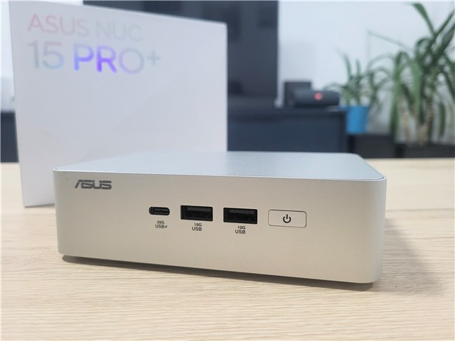 The ASUS NUC 15 Pro+ is a small device that you can hold in one hand