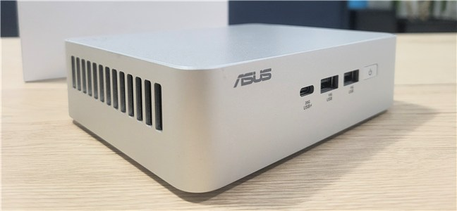 On the front, you get a couple of fast USB ports