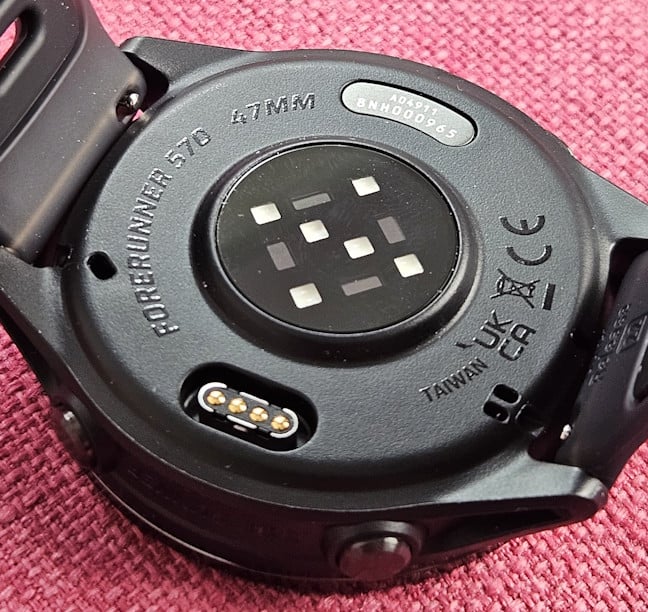The smartwatch has the Elevate Gen5 optical heart rate sensor