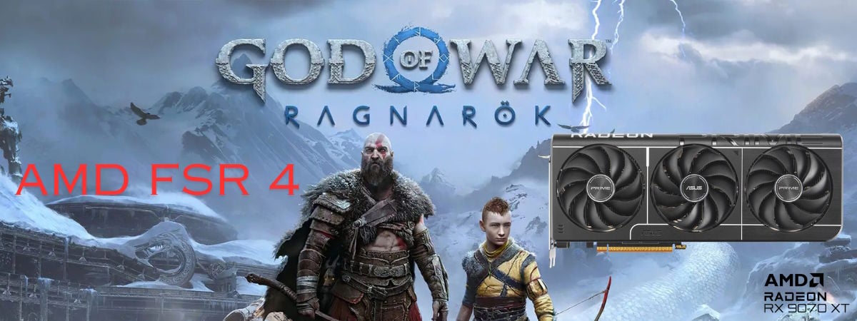 FSR 4 performance in God of War Ragnarök with ASUS PRIME AMD Radeon RX 9070 XT