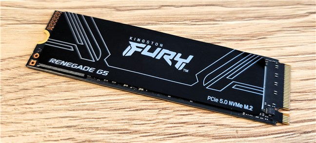 The Kingston FURY Renegade G5 PCIe 5.0 NVMe M.2 SSD