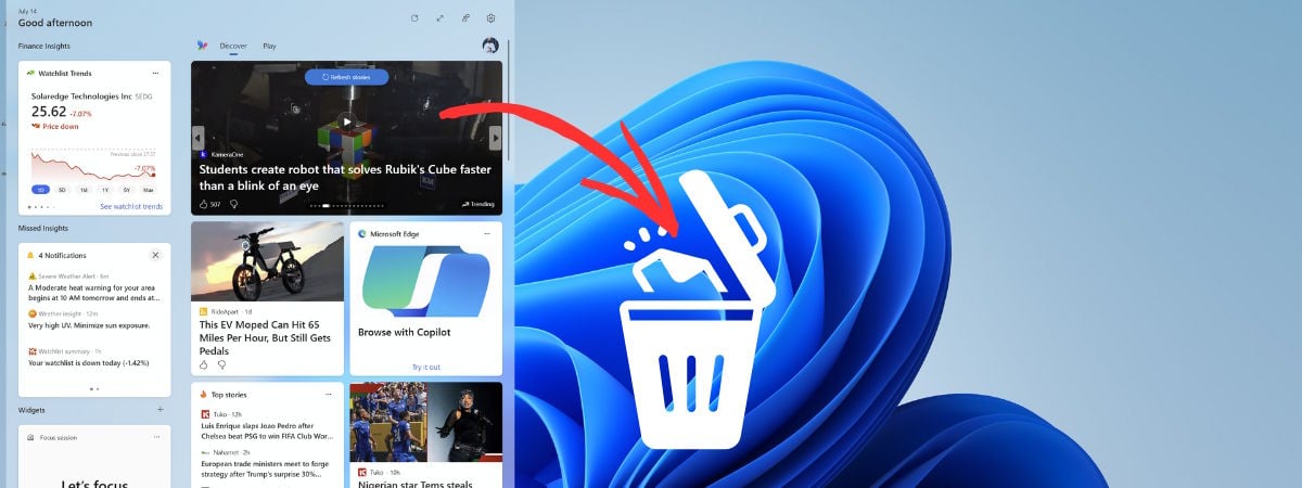 How to disable the Widgets in Windows 11 (tried and tested)