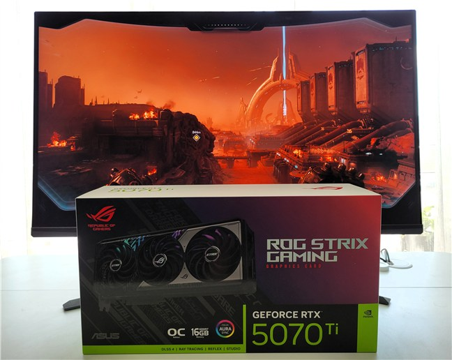 I used an ASUS ROG Strix GeForce RTX 5070 Ti
