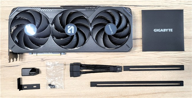 The contents includes everything you need for the GPU