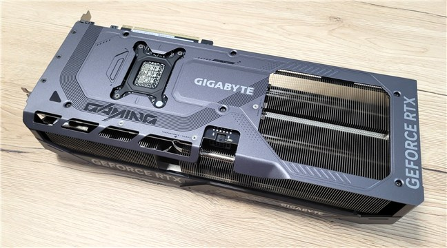 The backplate reinforces the GPU structure and also looks good