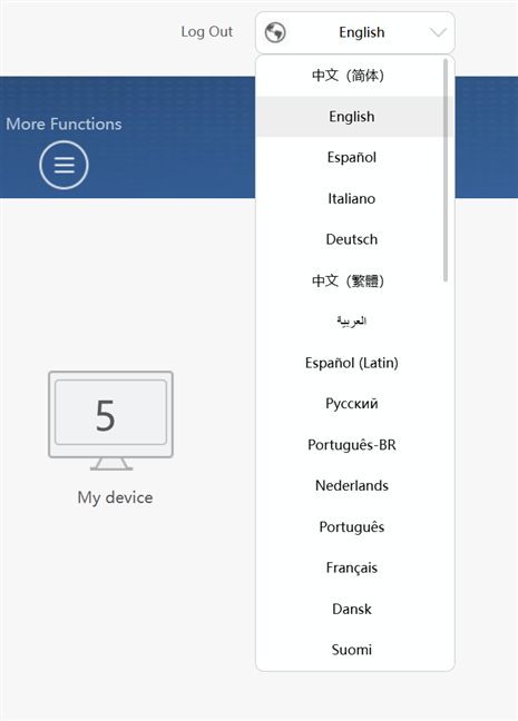 The user interface is translated in more than 40 languages