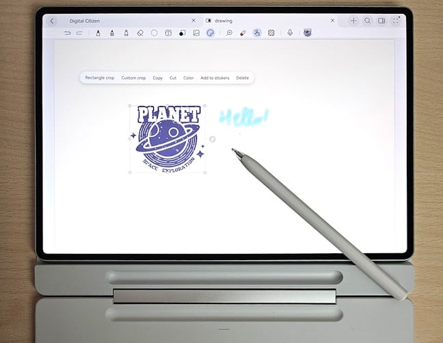 The pen is fast and precise