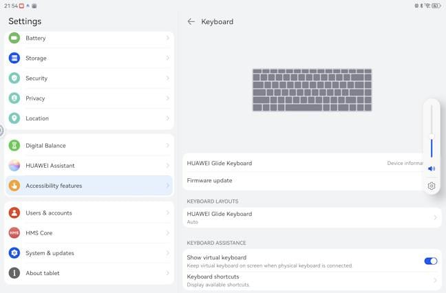 The physical keyboard lacks multilingual typing
