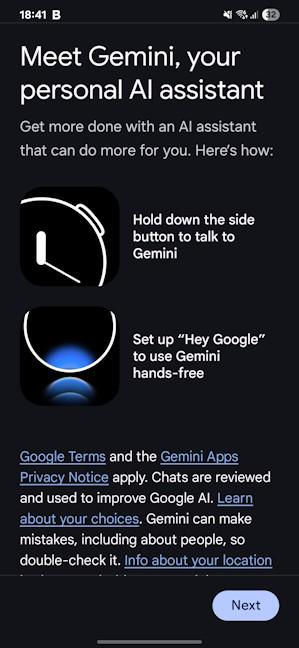 Gemini is built into the Samsung Galaxy Watch8