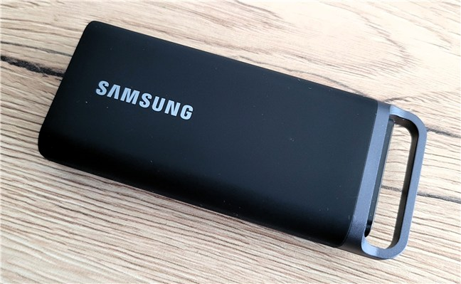 The Samsung T5 Evo features a clean design