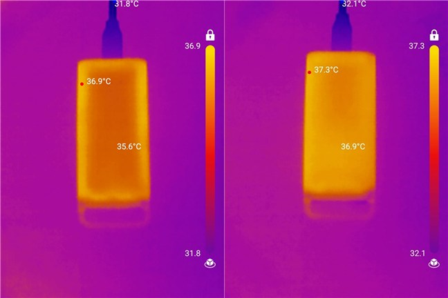 The drive doesn't heat up, not even in full load