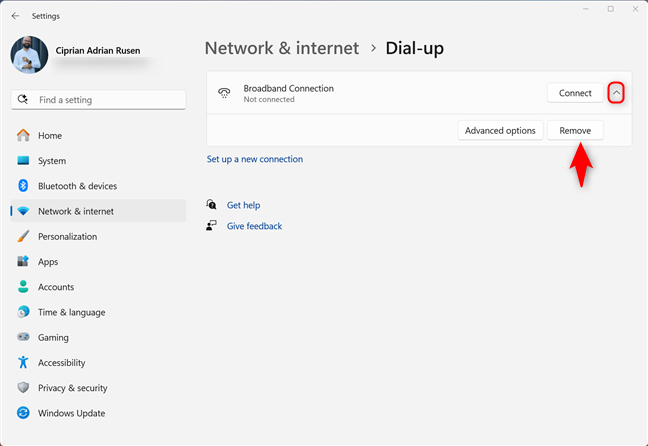 Remove your PPPoE connection