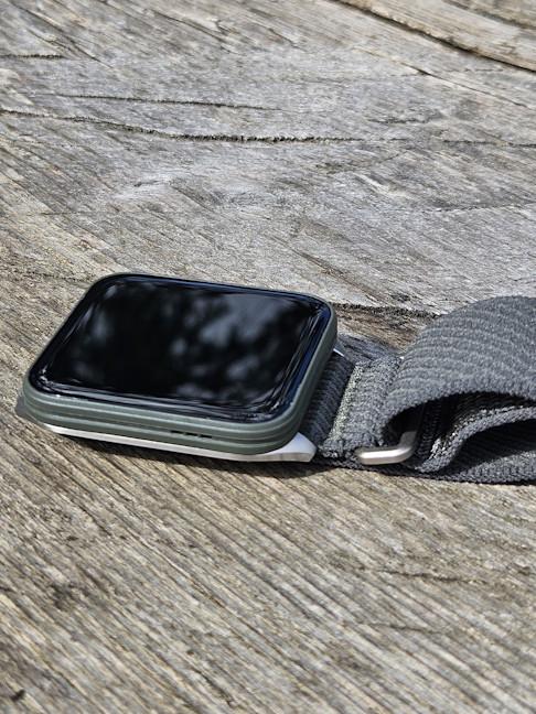 The Garmin Venu X1 has a nylon strap