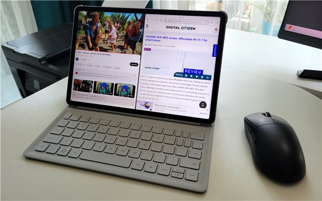 You can connect a keyboard and a mouse
