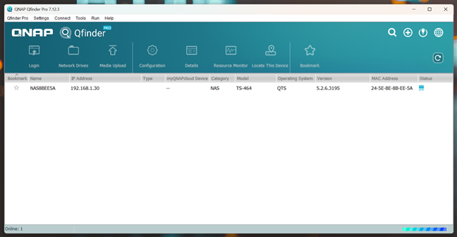 Access the NAS with Qfinder