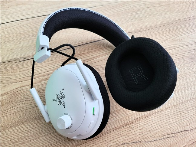 The headset is lightweight