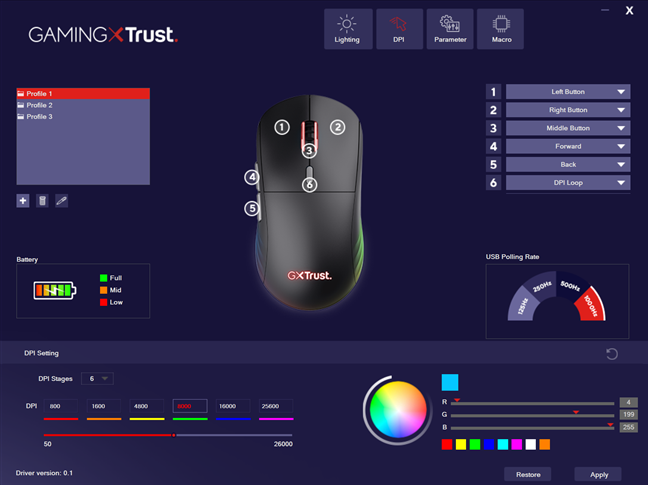 Setting the DPI is easy