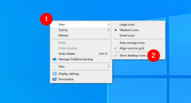 How to restore desktop icons in Windows 10