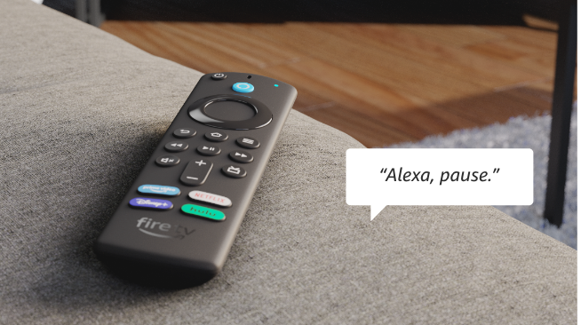 Fire TV remote with voice control