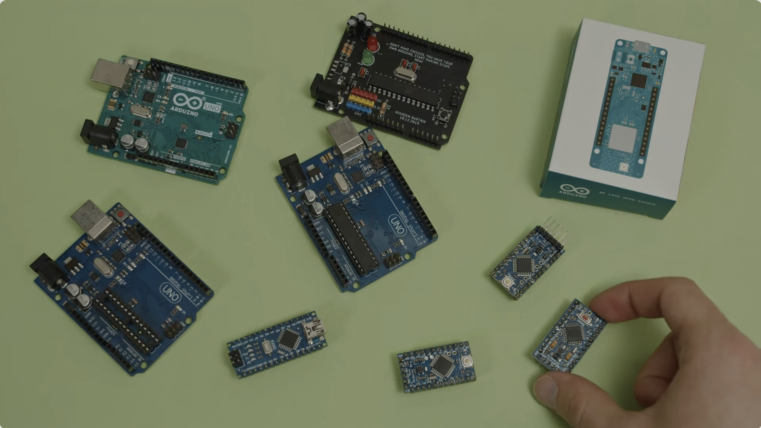 a picture showing he many parts of building a robot
