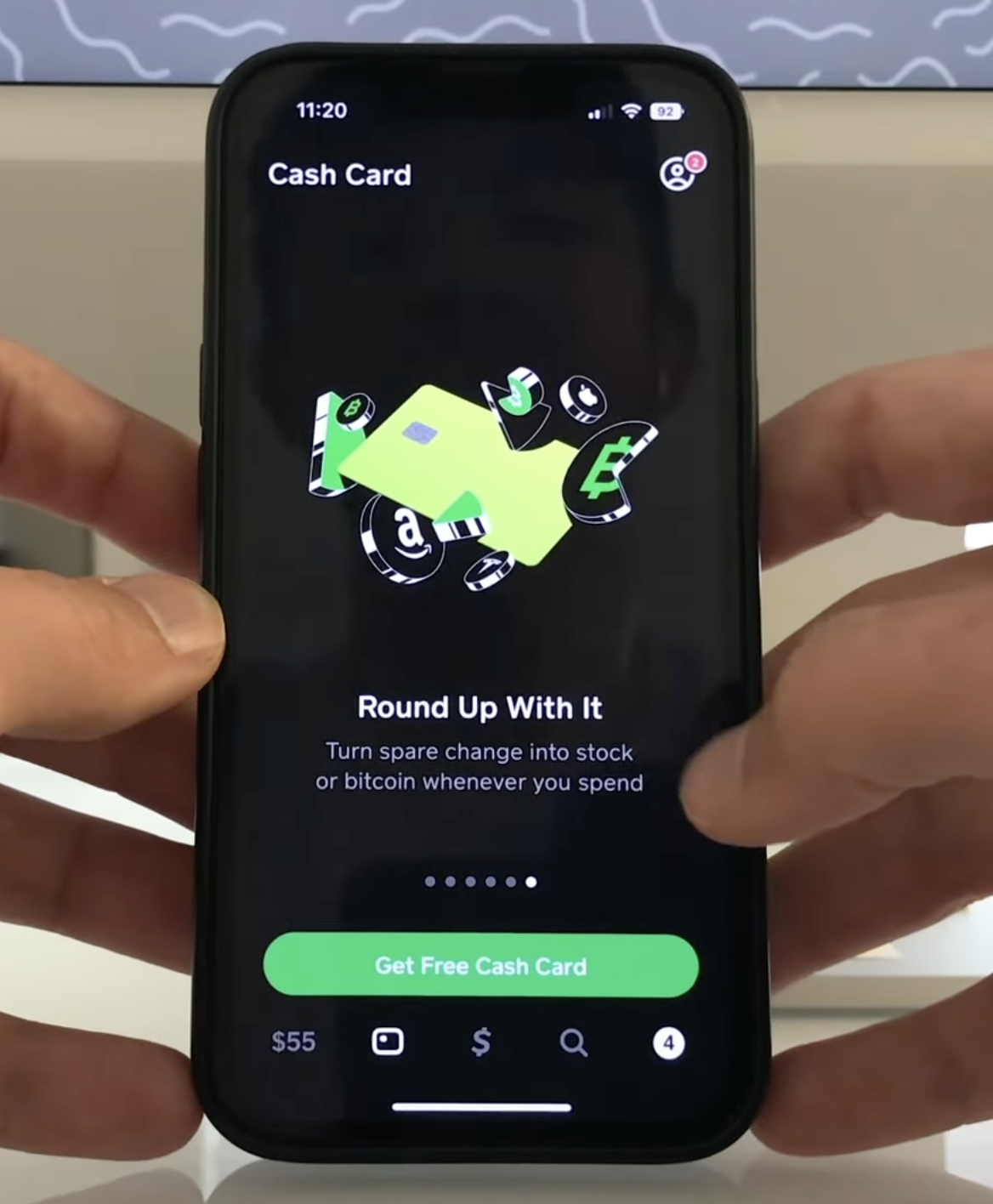cash app get cash card screen